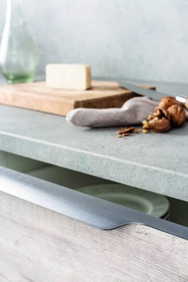 Мебельная ручка Vector edge 0434 597 Серый матовый алюминий