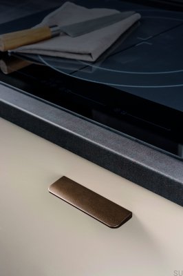 Ручка мебельная удлиненная Пик 64 Алюминий Металлик Коричневый