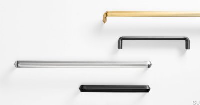 Ручка мебельная удлиненная Lines 320 Матовый никель