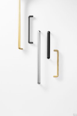 Ручка мебельная удлиненная Lines 320 Metal Black Matt