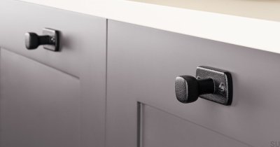 Ручка мебельная с шайбой Firm Metal Black