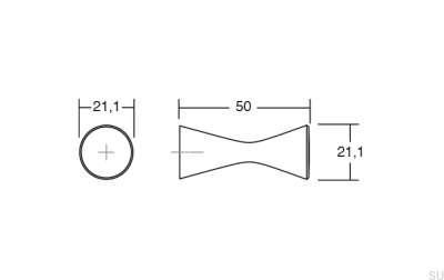Настенная вешалка Diabolo Aluminium Grey Brushed Eco