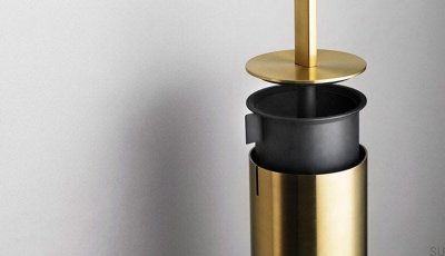 Напольная щетка для унитаза 7042 Золотое PVD-покрытие