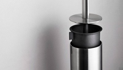 Щетка для унитаза для пола 7040 Матовая сталь