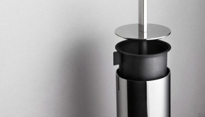 Щетка для туалета для пола 7041 Полированная вручную сталь