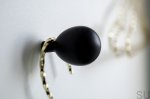 Czarny wieszak Drop