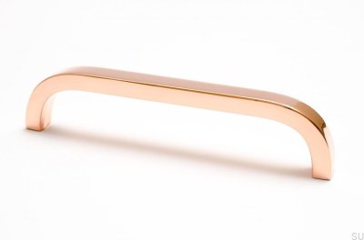 Ручка мебельная длинная Slim 128 Polished Copper Неокрашенный