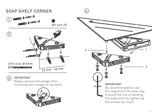 7211--Półka-łazienkowa-narożna-Stal-Polerowana-Unidrain-Skandynawskie-Uchwyty-instrukcja