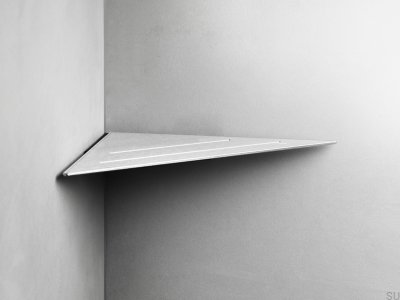 Угловая полка для ванной 7210 Матовая сталь