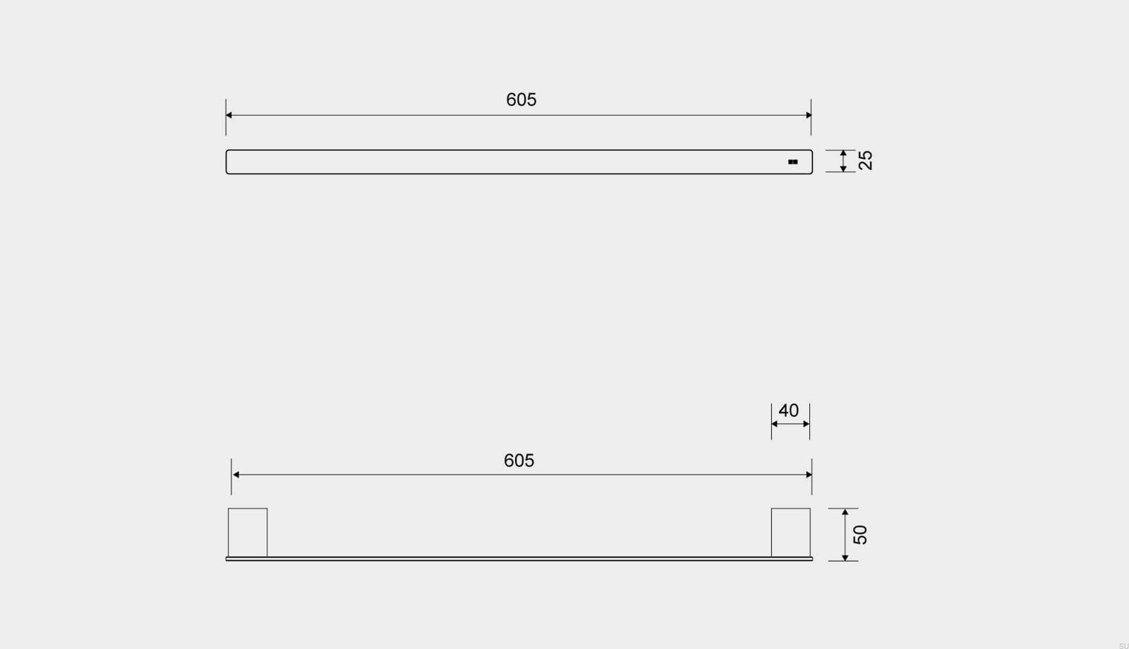 7082--Wieszak-na-ręcznik-Złota-Powłoka-PVD-Unidrain-Skandynawskie-Uchwyty-rysunek-techniczny