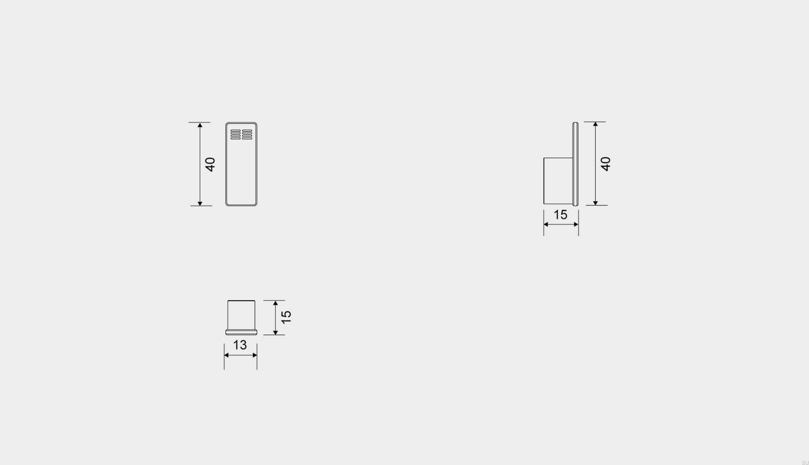 7071--Wieszaki-ścienne-Stal-Polerowana-Unidrain-Skandynawskie-Uchwyty-rysunek-techniczny