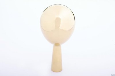 Настенная вешалка Drop 56 из латуни, полированная, нелакированная