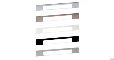 Ручка мебельная удлиненная Dino 160/192 Metal White Matt