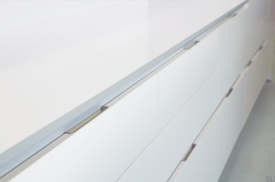 Встраиваемая мебельная ручка Hide 200 Chrome Silver