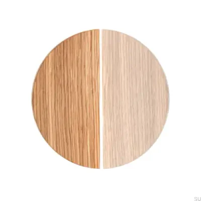 Ручка мебельная базовая Semicircular 40 Wooden Oak - бесцветная полуматовая