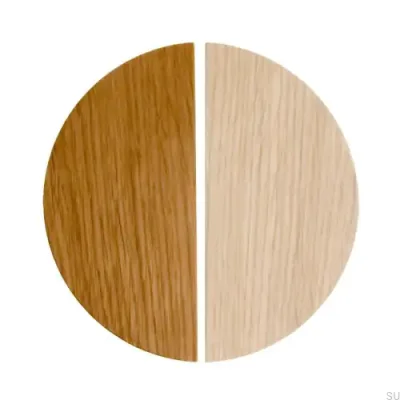 Ручка мебельная базовая Semicircular 43 Wooden Oak - бесцветная полуматовая