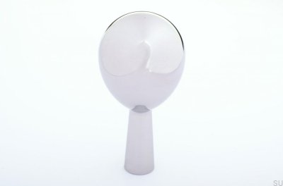 Настенная вешалка Drop 56 из полированной стали серебристого цвета