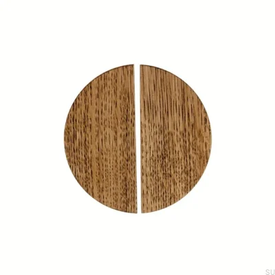 Мебельная ручка Basic Semicircular 40 Wooden Oak - Масло для затемнения Набор из 2 шт.