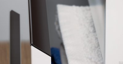 Мебельная ручка Steep 3000 с алюминиевой кромкой Black Matt