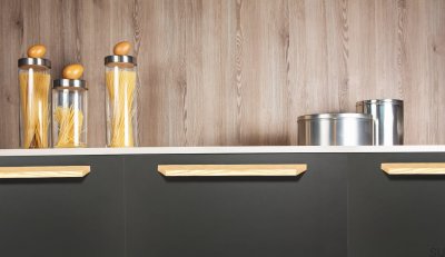 Ручка мебельная удлиненная Barcco 160 Деревянный Бук Некрашеный