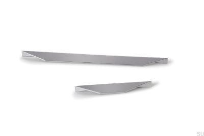 Ручка мебельная удлиненная Cutt 320/480 Алюминий Серебристый матовый