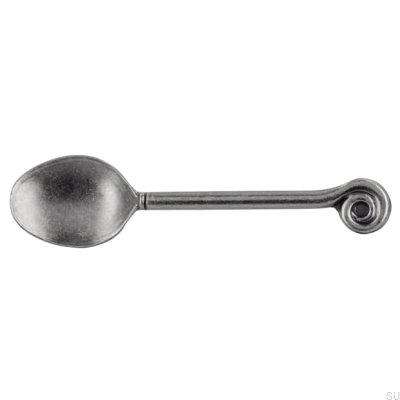 Ручка мебельная удлиненная 1052 64 Spoon Antique Silver