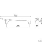 1051--Uchwyt-meblowy-podłużny-1051-96-Widelec-Antyczny-Srebrny-Viefe-Skandynawskie Uchwyty-rysunek-techniczny