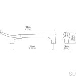 1051--Uchwyt-meblowy-podłużny-1051-64-Widelec-Antyczny-Srebrny-Viefe-Skandynawskie Uchwyty-rysunek-techniczny