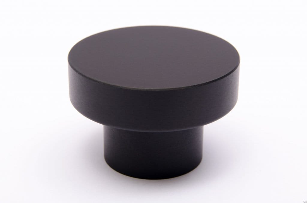 Zdjęcie gałki meblowej Dot 50 czarnej aluminiowej