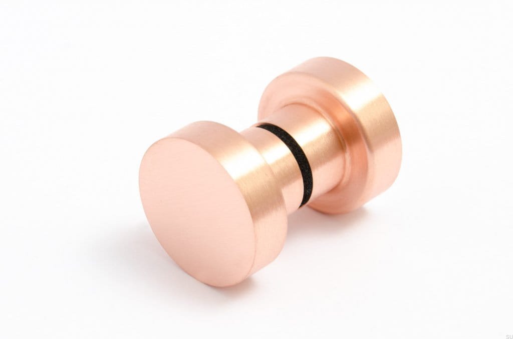 Gałka drzwiowa Dot 30 miedź szczotkowana