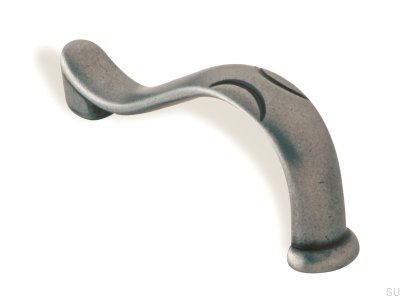 Ручка мебельная удлиненная 1196 64 Серебро под старину