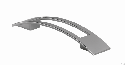 Ручка мебельная удлиненная 2113 96 Хром полированный