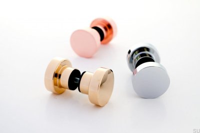 Двусторонняя дверная ручка Dot 30, матовый алюминий