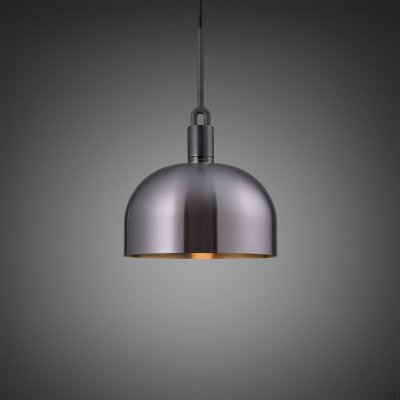 Подвесной светильник в форме буквы L с крышкой из оружейного металла