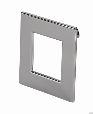 Ручка мебельная квадратная 2057 Полированный хром