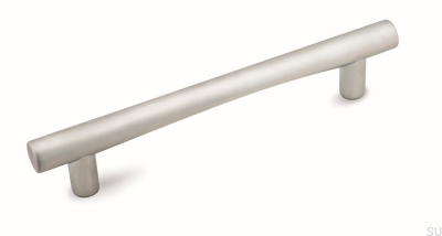 Ручка мебельная удлиненная 1975 128 Алюминий Матовый Хром