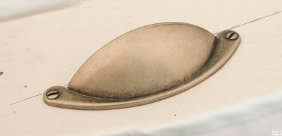 Ручка мебельная ракушка 1761 64 Олово