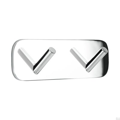 Настенная вешалка Solid 2 Полированный хром