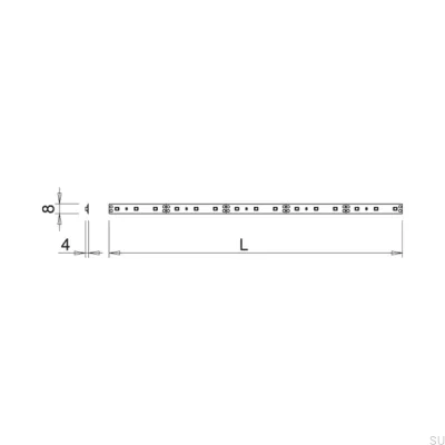 Светодиодная лента Flexy HE CH 5000 24В/48Вт 3100К