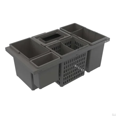 Система сортировки мусора Cube Basic 800 Eco Темно-серый
