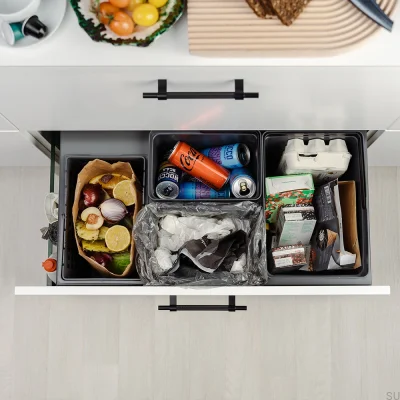 Система сортировки мусора Cube Compact 800 Eco Темно-серый
