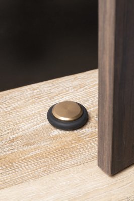 Дверной упор для ног, пола, низкий, 48, алюминий, золотистый, матовый, Cava