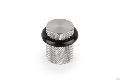 Напольный стопор для дверей Graf Aluminium Silver Brushed