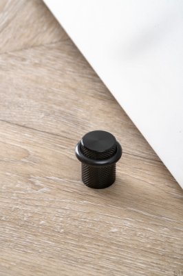 Напольный стопор для дверей Graf Aluminium Black Brushed