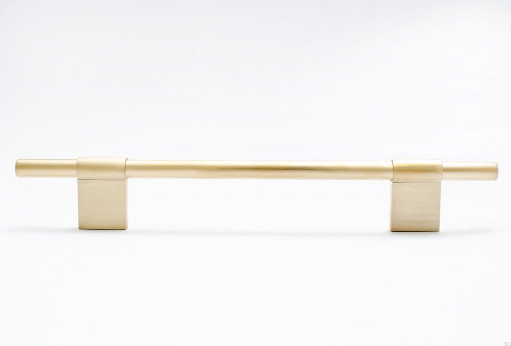 Zdjęcie produktowe uchwytu Line  198 mosiądz szczotkowany