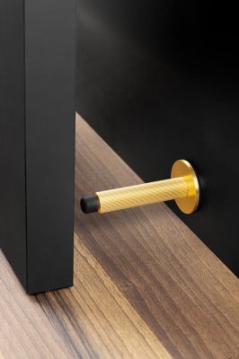 Ножка Настенный дверной стопор Arpa Aluminium Gold Brushed