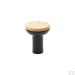 370133-11--Gałka-meblowa-Bis-Czarna-z-Drewnem-Dębowym-Beslag-Design-Skandynawskie-Uchwyty_1