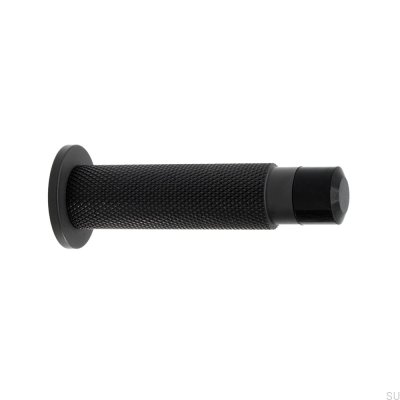 Ножка, настенный дверной упор, Dexter, Алюминий, Черный матовый