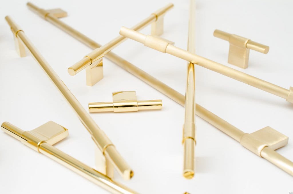 Zdjęcie produktowe mosiężnych uchwytów Line