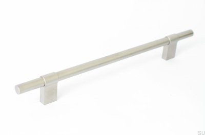 Продольная мебельная ручка Line Big 224 Нержавеющая сталь матовая